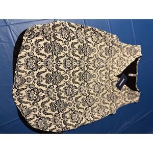 Piphany Women's Poly Rayon Dressy Tank Blank And Floral Size S. NWT